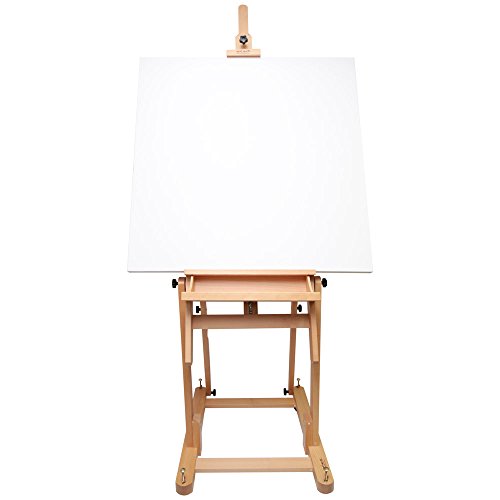 image for Mont Marte Tilting Studio Wooden Floor Easel. Height Adjustable Extra 