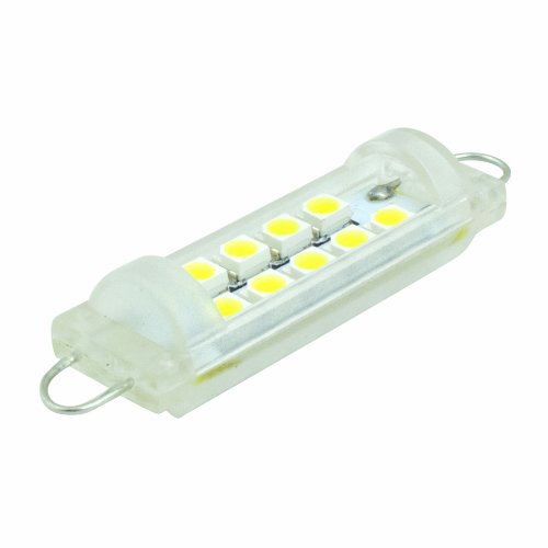 2 PCs LED Bulb 9 pcs 1210 SMD LEDs 44mm Base 12V Natural White 6000K 1 year warranty