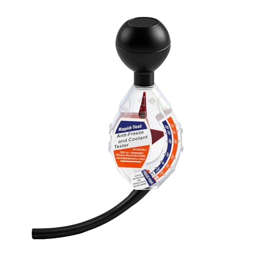 Lxsloet Coolant Tester Accessory, Antifreeze Tester, Automotive Professional Antifreeze Densitometer Freezing Testing Tool, Accurate Dial Type Coolant Hydrometer Tester for Most Vehicels (1PCS)
