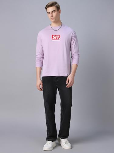 Image of Bewakoof Official Peanuts Merchandise Men's 100% Cotton 220 GSM Graphic Print Oversized Fit Round Neck T-Shirt
