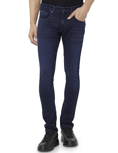 Image of Spykar Men's Slim Fit Low Rise Casual Jeans