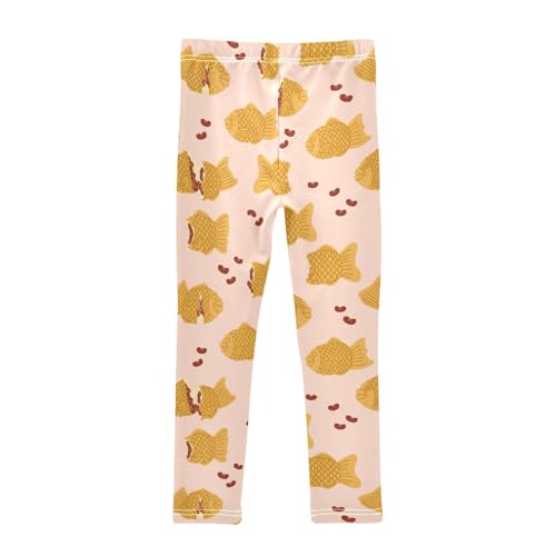 Girls Leggings Hand Drawn Cartoon Taiyaki Toddler Girls Clothes Leggings for Girls Toddler Girls Leggings 3-4T2