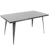 WOYBR DT-TW-AU6032 SV Metal Material Austin Dining Table