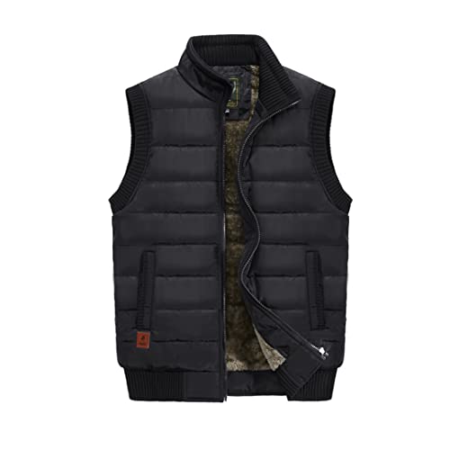 Men Large Size Winter Jacket Vest Casual Outdoor Windproof Vest Men Fleece Keep Warm Thicken Sleeveles Svest Men2