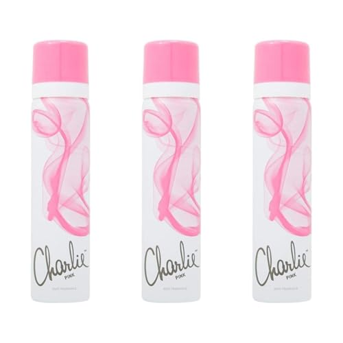 Image of Charlie Body Spray, Pink, 75ml, Pack of 3