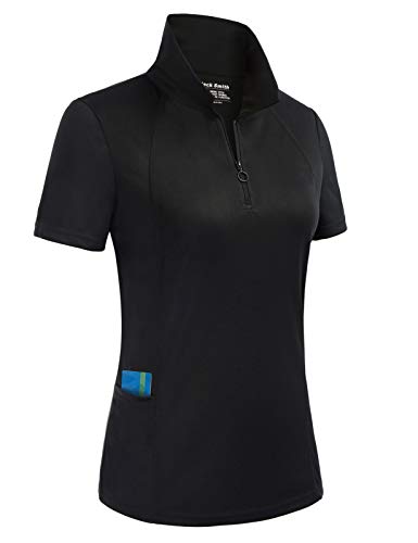 JACK SMITH Women's Golf Polo Shirt Short Sleeve Quick Dry Athletic Sports Active Shirts(L, Black 35) JACK SMITH Women's Golf Polo Shirt Short Sleeve Quick Dry Athletic Sports Active Shirts(L, Black 35)