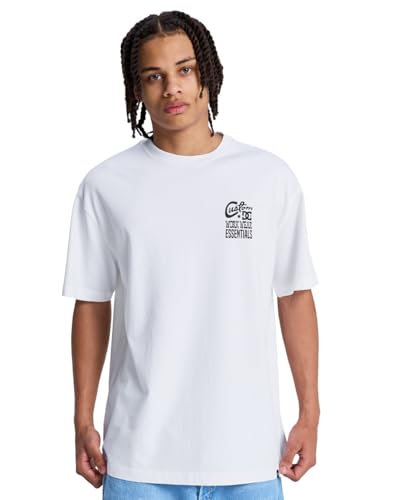 T-Shirt Blanc DC Shoes Knotted Manches Courtes Homme en Taille L