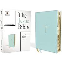 The Jesus Bible, NIV Edition, Leathersoft, Blue, Indexed, Comfort Print: New International Version, Robin's Egg Blue, Leathersoft