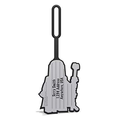 Lego Star Wars The Mandalorian Silicone Bag Tag - The Mandalorian with Grogu (52948)2