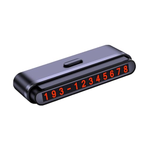 Temporaneo Luminoso con Numero Telefono Targa Parcheggio Nascosta con Personalizzabili Adesivo Facile da Installare per Uso Notturno e Garage