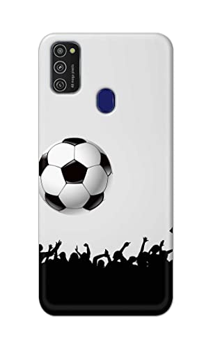 Image of Printed Hard Back Cover Case for Samsung Galaxy M21 | Samsung M21 2021 Edition Back Cover (Football Icon) -702
