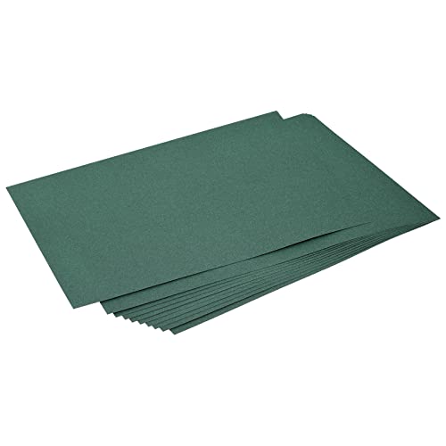Meccanixity Shimmer Cardstock Paper 10 Sheets, Pearlescent Card Stock 8X11.5 Inch 92 Lb/250Gsm, Craft, Scrapbook, Cover, Gift Wrapping, Wedding Invitation, Birthday Card, Dark Green #TOP30