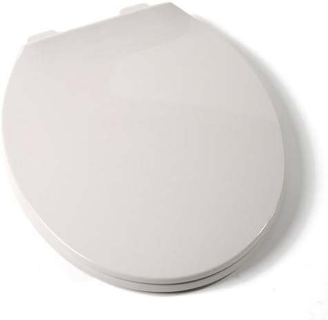 Comfort Seats C1B3R380 Deluxe Plastic Contemporary Toilet Seat, Round, Silver
