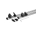 accessorypart Para Ssangyong Actyon 2006-2011 Barras de techo Aluminio Gris