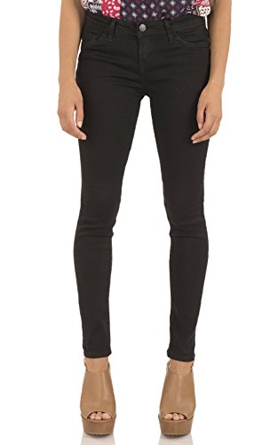 WallFlower Women's Irresistible Denim Jegging High-Rise Insta Soft Juniors Jeans (Standard and Plus), Logan/Black, 5