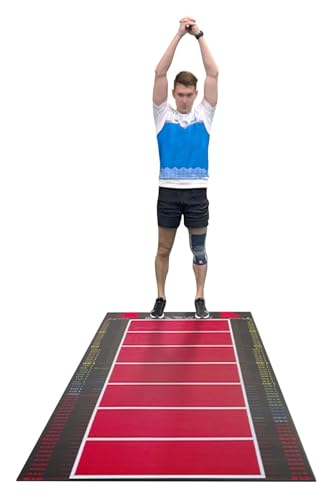 Tapis de saut en longueur avec moquette pour test de saut debout et corde