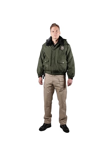 Image of First Class 100% Nylon Oxford All Season Deluxe Plain and Security Bomber Jacket
