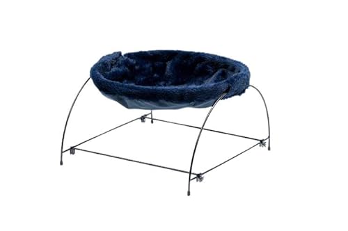 Cama Suspensa para Gato Caminha Resistente Pelucia Sonecat Conforto Lavável Pet Azul Galáxia Gatos N