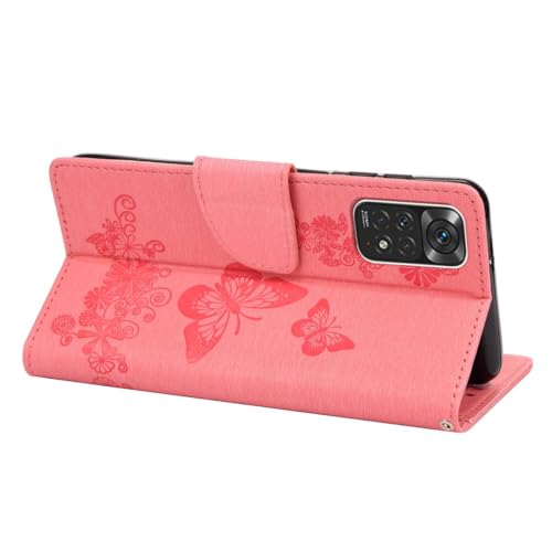 Protège écran Xiaomi Redmi Note 11 clapet rose contre les rayures