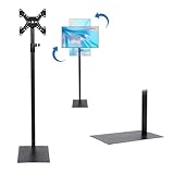 lesolar TV Floor Stand for 12 to 42 inch TVs Tilting Free Standing TV Mount VESA Stand with Height Adjustable and 360 Degree Swivel Floor TV Stand for Bedroom Living Room Corner