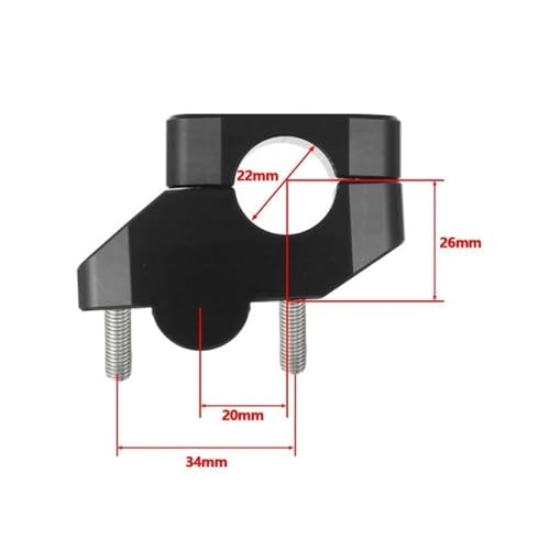 Abrazadera de manillar para moto elevadores universales 22mm ATV 4