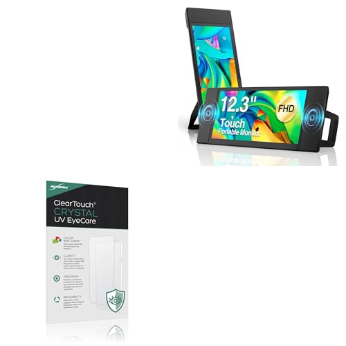 BoxWave Screen Protector Compatible With Kefeya L1 Touch Portable Monitor (12.3 in) - ClearTouch Crystal Anti-UV EyeCare (2-Pack), Filters out Harmful Blue Light Reduce Fatigue
