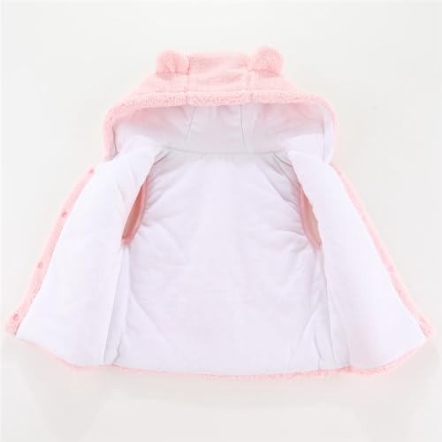 Infant Boys Girls Thicken Fleece Vest Cute Hood Sleeveless Jacket Windproof Warm Coat Outerwear3