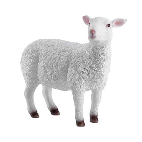 Statue de mouton en résine résistant aux UV pour jardin durable - 2