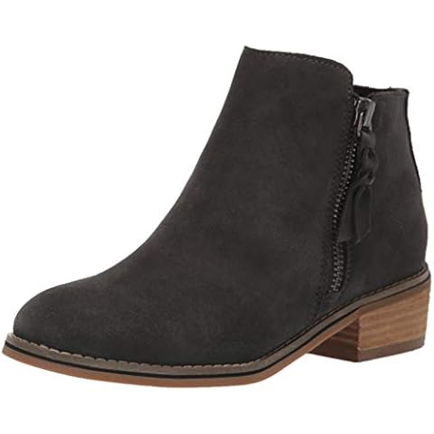 Blondo Women's Liam Waterproof Ankle Boot, Dark Grey Suede, 8.5 M US Cover