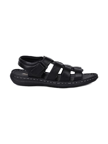 Image of BATA mens NW KRYPTON SD Black Sandal - 10 UK(8616844)