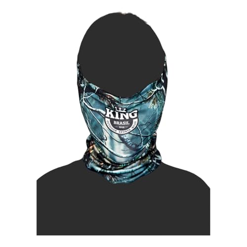 King Brasil, Bandana Pesca Tube Neck Máscara King Brasil Proteção Solar 704 Folhagem