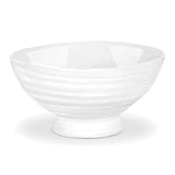 Portmeirion Sophie Conran White Mini Dip Dish | Set of 4 Mini Bowls for Kitchen Counter | Dip Bowls for Sauces and Condiments | Made from Fine Porcelain