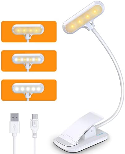 Lampada Da Lettura Con Pinza - Luce LED Regolabile Per Libri E Letto - Foto 5