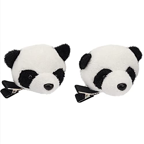Gshllo 4 Pcs Panda Hair Pins Hairpins Animal Hair Clips Lovely Headwear Cute Hair Barrettes Panda Costume Accessories For Girls Women #TOP17