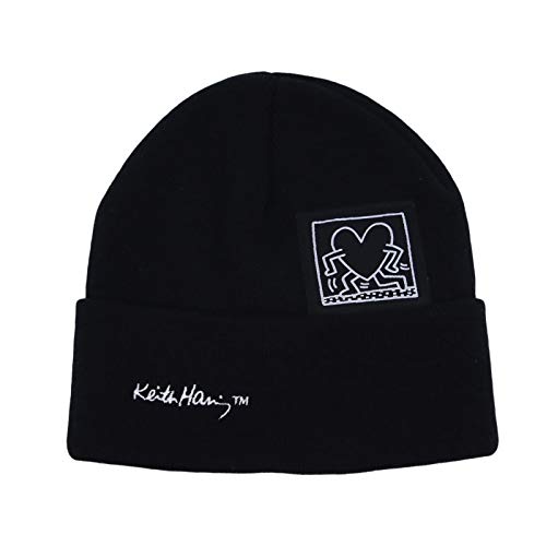 Withmoons Skull Beanie Hat Heart Patch Watch Cap Cr51310 (Black) #TOP14