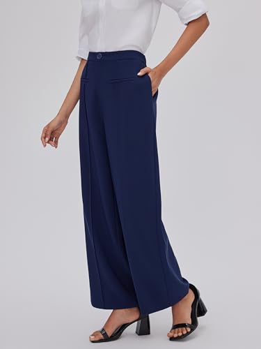 CIDER Women's Wide Leg Trousers Middle Waist Casual Stylish Pants4