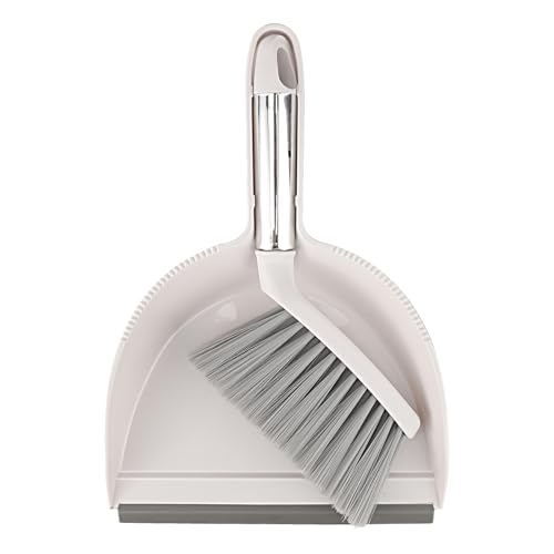 Juegos de Escoba y recogedor, con cerdas Especiales, recogedor y Cepillo de Mano Adecuado para Cocina, Dormitorio, baño para Limpiar Confeti, Mesa de Cocina