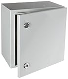 BUD Industries SNB-3734 Series Steel NEMA 4 Sheet Metal Box with Mounting Bracket 11.81" L x 11.81"