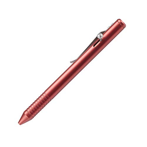 Crkt Ruger Bolt Action Pencil: Everyday Carry Pen, Red Anodized Aluminum, Schmidt Pencil System, Pocket Clip R3402 #TOP1