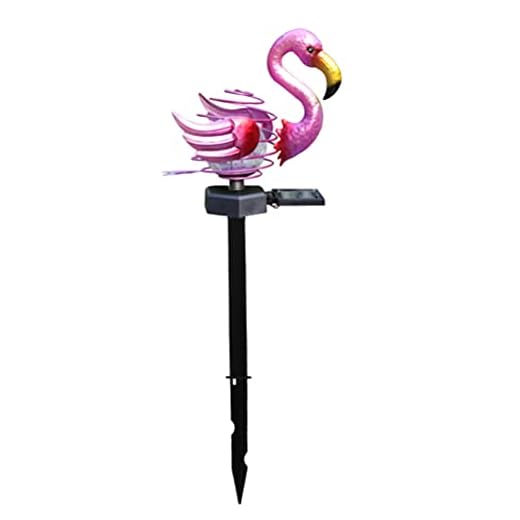 BESPORTBLE Solcello flamingo trädgård tältlampa sollandskap ljus gjutjärn marklampa vattentät sol landskapsarkitektur spotlights för trädgård gräsmatta uteplats gård landskap