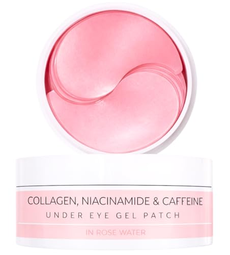 Vitalore Under Eye Patches for Dark Circles & Puffiness – Collagen, Caffeine & Niacinamide Eye Masks – Hydrating Depuffing Anti-Aging Under Eye Patches for Bags & Fine Lines- 60 ct.
