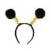 Soft-Touch Pom-Pom Boppers (black & yellow) Party Accessory  (1 count) (1/Pkg)