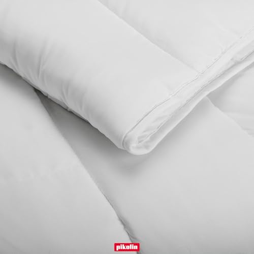 PIKOLIN Bettdecke 220 x 220 cm. Winter-Steppdecke mit 300g Aloe Vera Faserfüllung, Hautfreundlich und Atmungsaktiv, Für Sensible Haut… – Ansicht 4