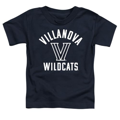 Villanova University Official One Color Logo Unisex Toddler T Shirt,Navy, 4
