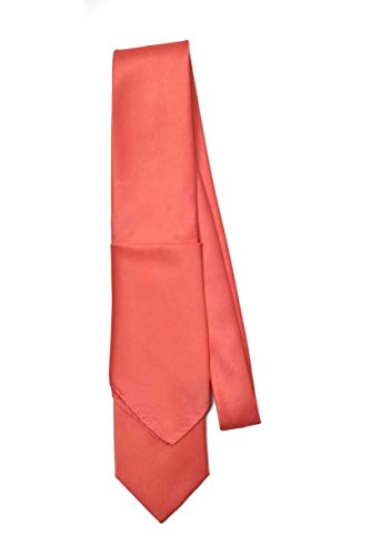 Set de corbata coral y pañuelo para hombre