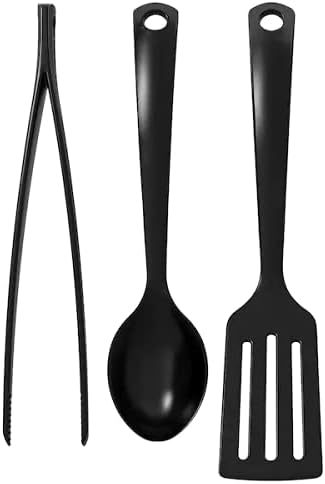 IkeaGNARP 3-piece kitchen utensil set, black