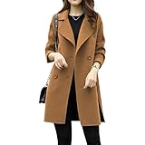 Design classique – Doté d'un col à revers et d'une fermeture croisée, ce caban mi-long à la coupe ajustée est un modèle intemporel pour femme, parfait pour ajouter une touche d'élégance à n'importe quelle tenue.