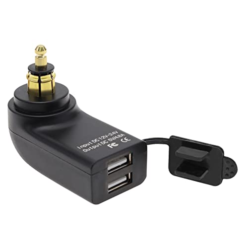 Chargeur USB Moto étanche | Double Port Type-C + USB-A, Protection Surcharge - Pour Voiture, Van