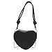 Pamayaneen Heart Shape Hobo Purse for Girls Women Rhinestone Leather Crossbody Bag Shoulder Bag Fashion Heart Shape Tote Bag