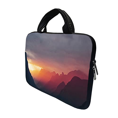 Image of TheSkinMantra Chain Laptop Sleeve Bag Compatible with Laptop /Macbooks /Chrombook /Notebook /Zbook (15.6 Inch [Handle], Sunset)